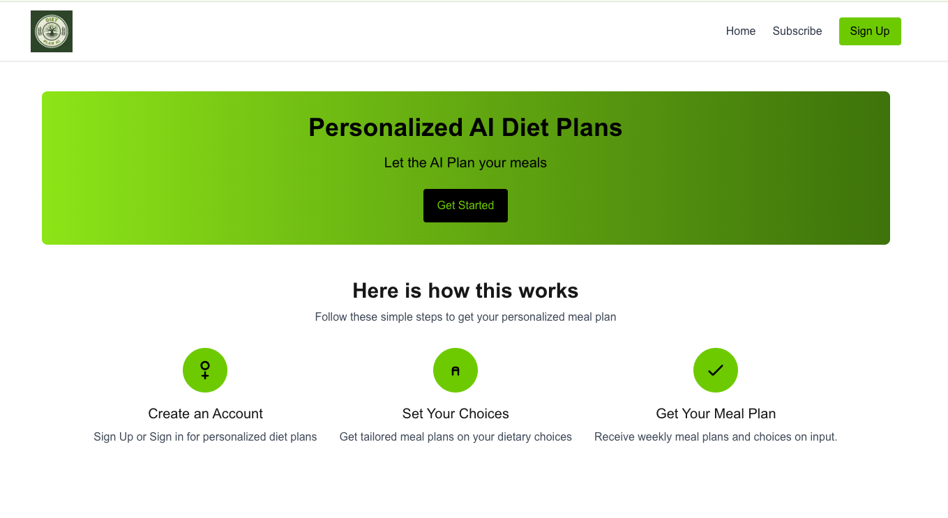 Diet Plan Project